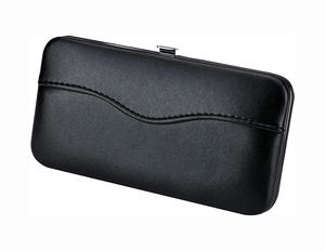 Étui de rangement pour pinces à épiler en cuir PU fait main, respirant, multi-poches, étui de voyage vide pour extensions de cils, noir, durable, outil - Product Image 1