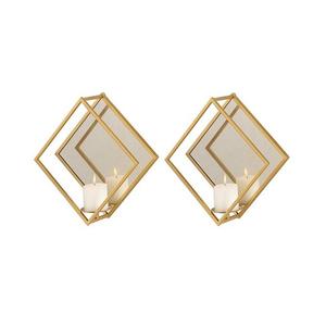 Bougeoirs en fer de couleur noire faits à la main Lot de 2 bougeoirs de forme ronde de taille différente à un prix compétitif - Product Image 2