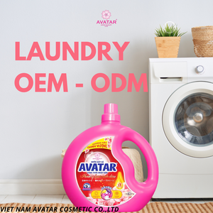 Detergente líquido perfumado de flor de cerezo, solución de lavado de ropa potente y eficiente envasada en botella - Product Image 3