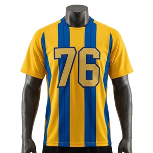 Camiseta de Fútbol Personalizada con Logotipo de Equipos, Ropa Deportiva para Hombre, Jersey de Fútbol con Tela de Malla, Sublimación OEM, Uniforme de Fútbol Americano - Product Image 1