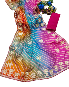 Meilleure collection de saris Sungudi au look traditionnel pour femmes Nouvel arrivage à bas prix Emballage personnalisé pour vêtements indiens pakistanais - Product Image 1