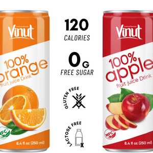 Etiqueta privada/refresco de bebidas al por mayor-250ml naranja y rosa guayaba jugo de fruta natural agua bebida enlatada-muestra gratis - Product Image 2