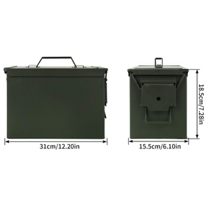 Khắc Laser Không Thấm Nước Kín M2a1 M2a2 50cal 9Mm Container Có Thể Khóa Đạn Đạn Hộp Với Flip Top - Product Image 5