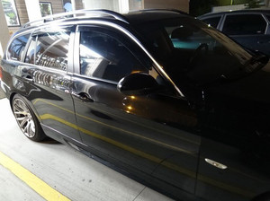 แผ่นบังแดดหน้าต่างรถยนต์หรูหรา PMMA สำหรับ BMW Series 3 (E91) 5DR Wagon 05 ~ 11พร้อมเทปติดตั้ง3ม. - Product Image 4