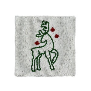 Posavasos de cuentas de vidrio decorativas redondas Vintage, diseño de árbol de Navidad para granja, cocina, hogar, mesa de Hotel para bodas y fiestas - Product Image 3