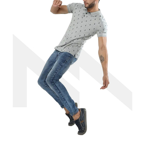 T-shirt décontracté à col rabattu de golf pour hommes de meilleure qualité Design personnalisé 100% coton imprimé solide à manches courtes - Product Image 5