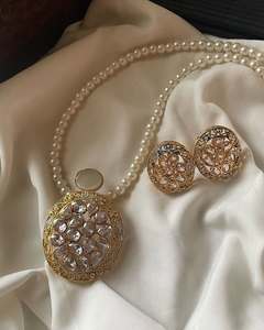 ชุดต่างหูสร้อยคอสำหรับเจ้าสาวสำหรับผู้หญิงเครื่องประดับสำหรับงานแต่งงานขายส่ง - Product Image 3