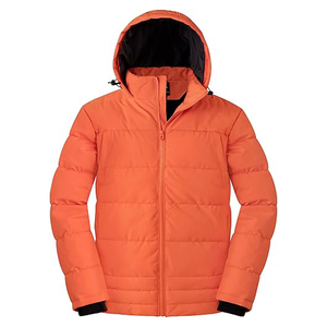 Manteau d'hiver décontracté pour hommes Style High Street Veste polaire légère Capuche détachable Tissu de laine résistant à l'eau Service OEM - Product Image 1