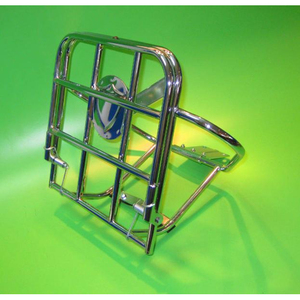 Portaequipajes trasero cromado y soporte para rueda de repuesto (modelo Deluxe) Lambretta LI S3 + TV3 + SX + DL/GP + Serveta - Product Image 2