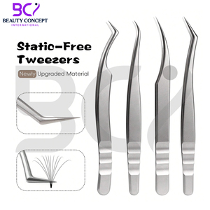 Beauty Anti-Static Eyelash Extension Grafted Tweezers, High Precision Volume Tweezers Stainless Steel Beauty Makeup Tools - Product Image 5