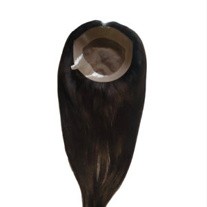 Base mono pour femmes avec style vague profonde et vague naturelle, cheveux Remy, technique monofilament, Taz Hair Bangladesh, cheveux indiens, base en dentelle PU - Product Image 1