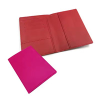 Accessoires de voyage bon marché Porte-passeport en cuir véritable PU personnalisé avec logo