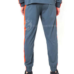 Ensemble de survêtement pour homme, streetwear, uni, manches longues, polyester/coton, confort élevé, pour le sport et l'entraînement - Product Image 6