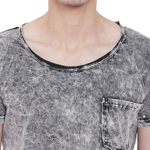 Camiseta Casual de Diseño Nuevo y Moderno para Hombre, Lavada al Ácido, Personalizada, de Buena Calidad, para Adultos - Product Image 4