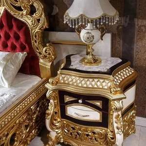 Cama francesa antigua clásica-Caoba dorada-86 - Product Image 5