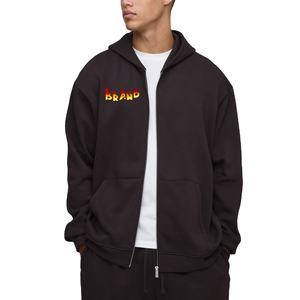 Sudadera con Capucha Personalizada OEM/ODM para Hombre, Corte Regular, Ropa de Invierno, Cierre de Cremallera, 100% Algodón, Impresión Digital de Logotipo, Ecológica - Product Image 1