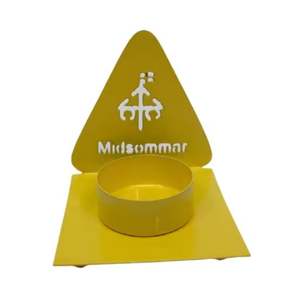 Best-seller Porte-lumière en T en cristal de fer design américain Petit bougeoir pour décoration intérieure de mariage Autres pots à bougies et lanternes - Product Image 3