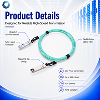 Kabel Optik Aktif 40G QSFP+ AOC untuk Koneksi Jaringan Server dan Penyimpanan Pusat Data