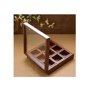 Boîte à épices en bois de la meilleure qualité avec couvercle en laiton de forme hexagonale Boîte à épices en bois d'acacia faite à la main à bas prix - Product Image 4
