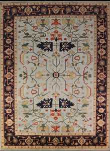 พรมขนแกะสไตล์อินเดียขนาด9x12ฟุตทำด้วยมือแบบดั้งเดิมปรับแต่งได้ปรับแต่งขนาดได้หรูหรา - Product Image 6