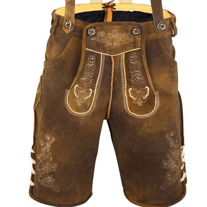 Lederhosen กางเกงขาสั้นหนังแท้สำหรับผู้ชายกางเกงบาวาเรียสั่งทำได้ตามต้องการ - Product Image 1