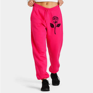 Pantalones Deportivos de Felpa Francesa 100% Algodón de Alta Calidad, Gruesos, Anti-Pilling, de Secado Rápido, con Cierre de Cordón, para Mujer - Product Image 1