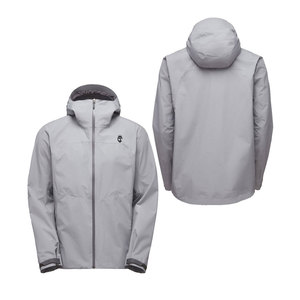 Nueva chaqueta de invierno de moda para hombre, logotipo personalizado, impermeable, con cremallera completa, manga larga, con capucha, impermeable, estilo informal, senderismo, 100% - Product Image 1