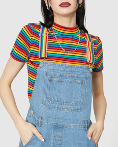 Mono vaquero casual de verano 2025 para mujer, pantalones cortos de mezclilla, overoles transpirables con logotipo personalizado, venta al por mayor, nueva llegada - Product Image 2