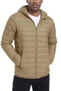 Chaqueta Bomber de Invierno para Hombre, Gruesa, de Lona, Informal, Personalizada, para Primavera, al por Mayor, con Capucha, Cuello Alto, Logotipo Frontal - Product Image 5