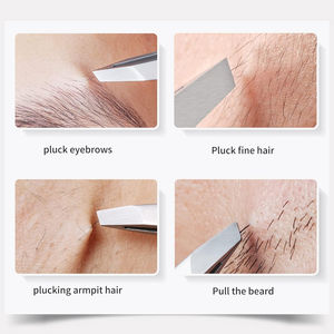 Pince à épiler professionnelle en acier inoxydable avec pointe inclinée - Outil fiable pour l'entretien quotidien et la beauté de précision - Product Image 3