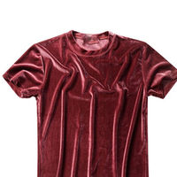 Kivotech Manufacture OEM Service T-shirts pour femmes Nouveau design T-shirts en velours pour femmes Meilleur prix T-shirts respirants pour femmes pour adultes