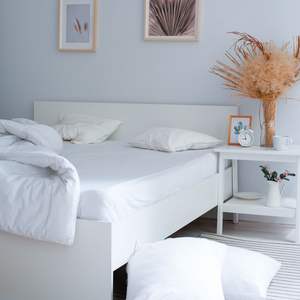 ชุดเครื่องนอนผ้าฝ้าย100% แบบระบายอากาศสำหรับโรงแรมผ้าปูเตียงแบบหรูหราขนาดควีนไซส์กำหนดเองได้ - Product Image 3