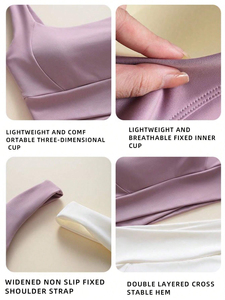 Soutiens-gorge de sport rembourrés entretoises avec logo personnalisé de haute qualité pour femmes soutien-gorge de sport Sexy soutien-gorge de sport sans couture à soutien élevé - Product Image 6