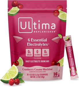 Ultima Replenisher Daily <b>Electrolyte</b> <b>Powder</b> – Cranberry Cosmo, 16 Stick packs - Product Image 1