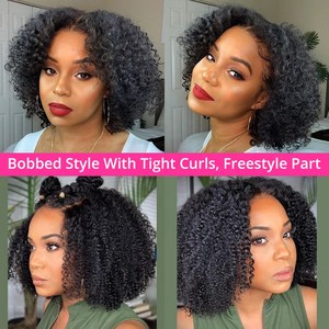 250% <span class=keywords><strong>D</strong></span> 13x6 pelo humano rizado corto Bob pelucas onda de agua encaje frontal pelucas de cabello humano 13x4 onda profunda peluca sin pegamento cabello humano - Product Image 4