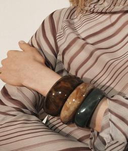 Hot Selling European American Retro Rainbow Resin Crafts Bangle <b>Bracelet</b> Handmade Cuff Jewelry for Women Wholesale - Product Image 5