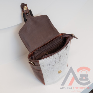 2024 Designer Handmade Genuine Tooled Fur Leather Cowgirl <b>Sling</b> Handbag Unique Crossbody <b>Bags</b> <b>Women</b> Nylon Zipper Hot Selling - Product Image 5