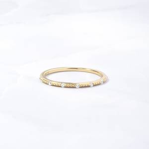Famous Design Thin Gold Plated CZ 925 Silver <b>Ring</b> Adjustable <b>Ring</b> Luxury Jewelry White CZ Bezel Set Semi-Eternity <b>Rings</b> for Her - Product Image 1