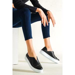 2025 sneaker da donna in pelle nera