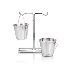 Mini Enfriador de Botellas de Vino Personalizado Ecológico de 35.9 cm, Plateado, para Fiestas, Servicio de Aperitivos, Hogar, Hotel, Restaurante - Product Image 4