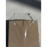 Sac de rangement personnalisé en PVC transparent pour literie, avec soufflet de fond et fermeture auto-agrippante/Velcro