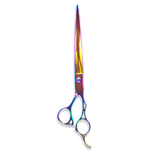 Titanium Color Coated Grooming <b>Scissors</b> Straight Sharp Blades <b>Dog</b> Grooming <b>Scissor</b> Made German Stainless Steel - Product Image 6