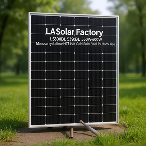 Panneau solaire monocristallin HJT demi-cellule LA Solar Factory LS390BL 550W-600W pour usage domestique - Product Image 3