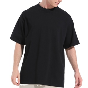 300 GSM เสื้อยืดคอตตอนสำหรับผู้ชาย, เสื้อยืดโอเวอร์ไซซ์โอเวอร์ไซซ์ไหล่ตกสำหรับผู้ชาย - Product Image 4