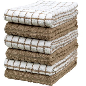 Toallas de cocina de tejido de gofres de algodón de primera calidad | Antimicrobiano, suave, absorbente y de secado rápido | Para uso en el hogar, hoteles, restaurantes y golf - Product Image 3