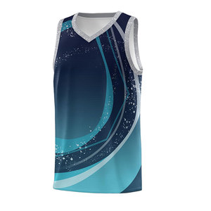 Uniforme de basket-ball respirant de haute qualité en polyester, certifié BSCI, grande taille, avec logo personnalisé - Product Image 5