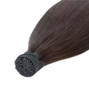 Extensions de cheveux à micro-perles I-Tip, 100% cheveux humains Remy, 8 pouces, grade 9A, brun foncé # 2 - Product Image 3