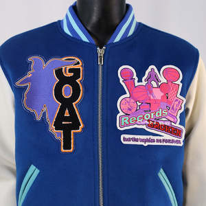 Veste de baseball universitaire en cuir avec logo et design brodés personnalisés, respirante, veste de baseball universitaire - Product Image 6