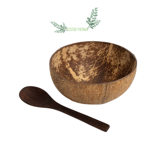 Ensemble de bol en noix de coco naturelle du Vietnam, coquille de bol en noix de coco écologique, ensemble de bol et cuillère en coquille de noix de coco - Product Image 6