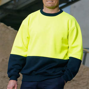 Hi Vis Crew Neck Sudadera Alta visibilidad Reflectante Trabajo Seguridad Térmica Jumper 2017 - Product Image 5